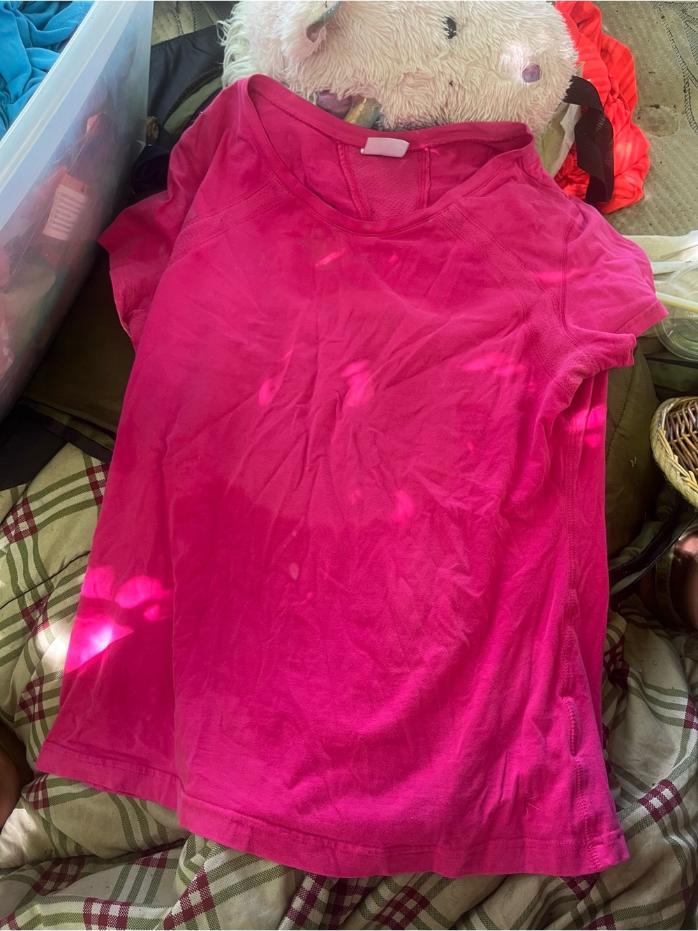 Women Short Sleeve Pink Tee - Unbranded